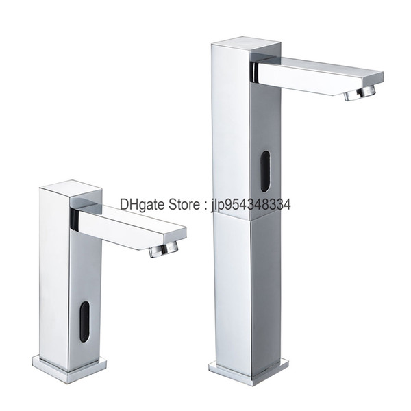 brass sensor faucet square public tap GMP hands free faucet automatic taps with height optional