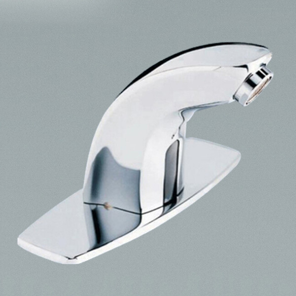 high quality Brass Chrome automatic sensor faucet DC/AC bathroom faucet for hotel school and hospital A-FRD009