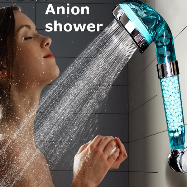 New Creative Water Saving Shower Head Anion SPA Filtration Handheld Nozzle 2 Sizes Supercharger Shower Head Nozzle Bathroom Product