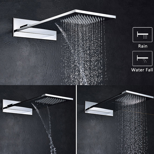 Rainfall Waterfall Showers 304 Stainless Steel Shower Head Polished Shower Heads Place Of Origin Jiangmen Guangdong