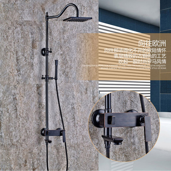 Wall Mounted Bathroom Shower Faucet Set 8