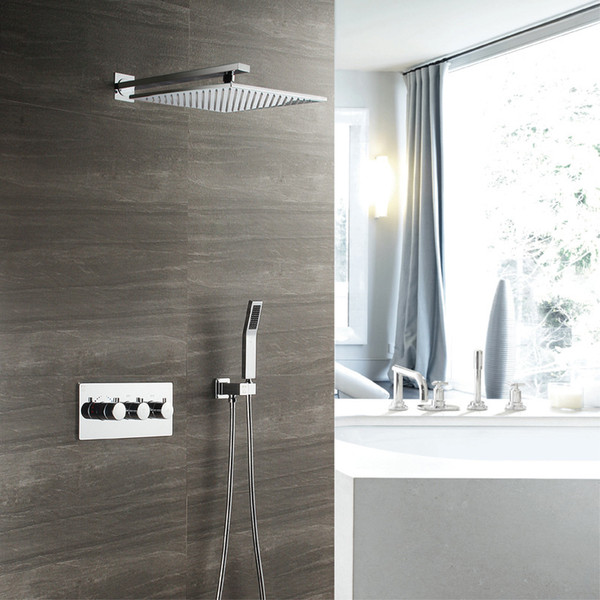 Thermostatic Shower Faucet Polished 12