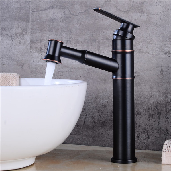 Black retro bathroom washroom, table basin, bathroom, kitchen cleaning basin, drawing cold and hot water faucet