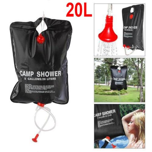 Solar Energy Heated Camp Shower Casual Sports PVC 20L Water Bag Foldable Outdoor Travel Hydration Packs BBA286