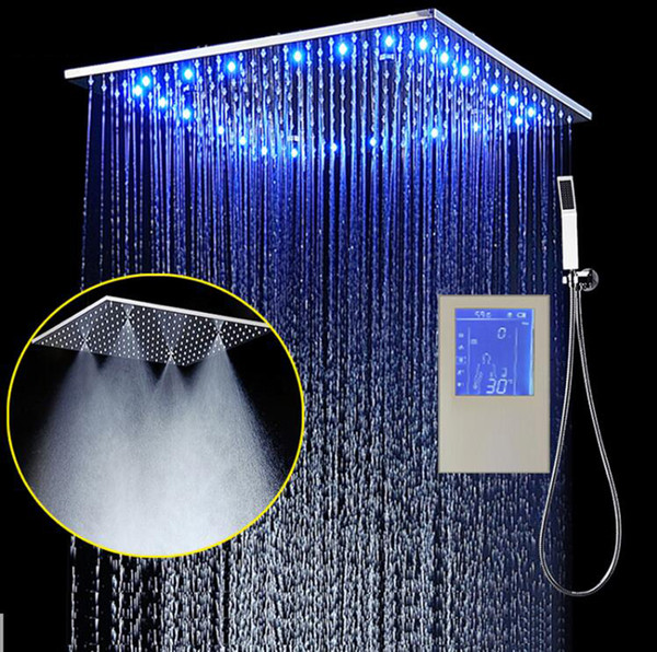 3Jets LED Intelligent Digital Display Rain Shower Set with 20