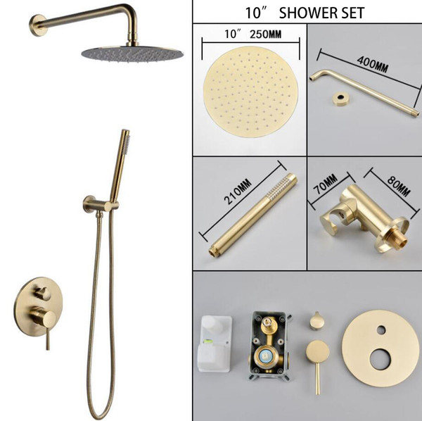 Freeshipping Matt Gold Round Bath Faucets 10