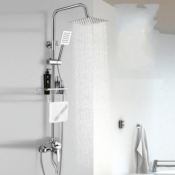 Stainless Steel Shower Faucet Set Single Handle 3 Ways Low Bath Tub Mixer Tap Easy To Install Bath Sprinkler 97 hc KK