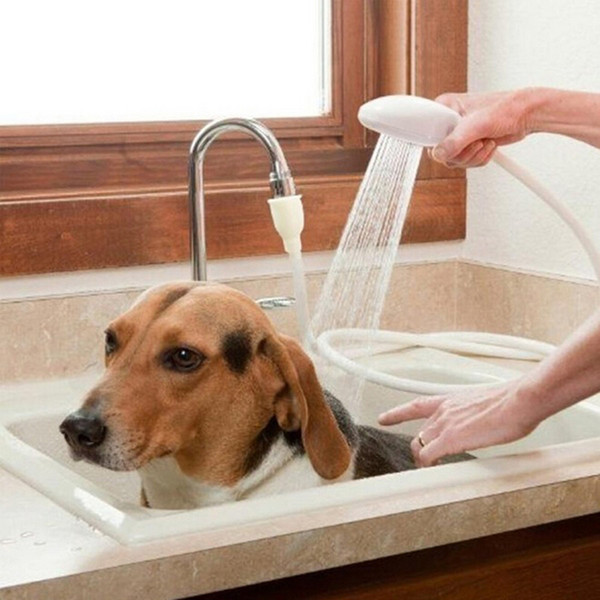 High Quality Multi-functional Pet Dog Cat Shower Head Spray Drains Strainer Bath Hose Sink Washing Hair Pet Lave Water