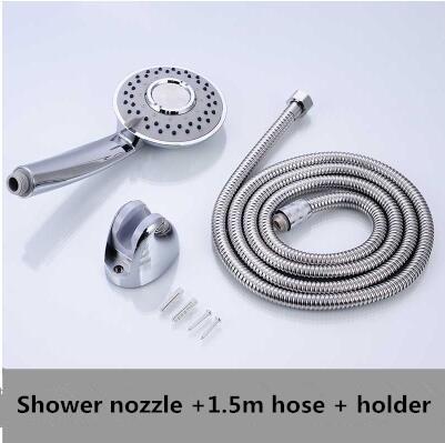 Household hand-held shower booster spray nozzle set flower wine shower holder fixed seat shower head