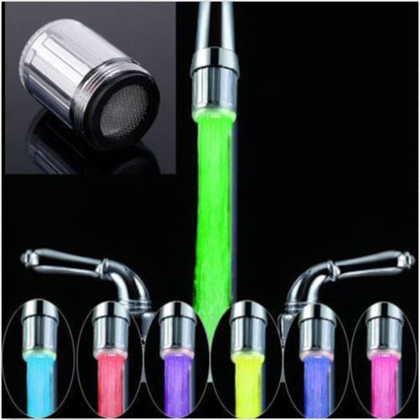 1pc Light 7 Colors Changing LED Water shower faucets Faucet grifo ducha tap Glow Shower Stream Taptorneira