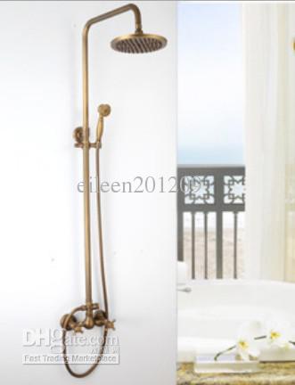 Free shipping! brass bathroom shower faucet set,bronze color