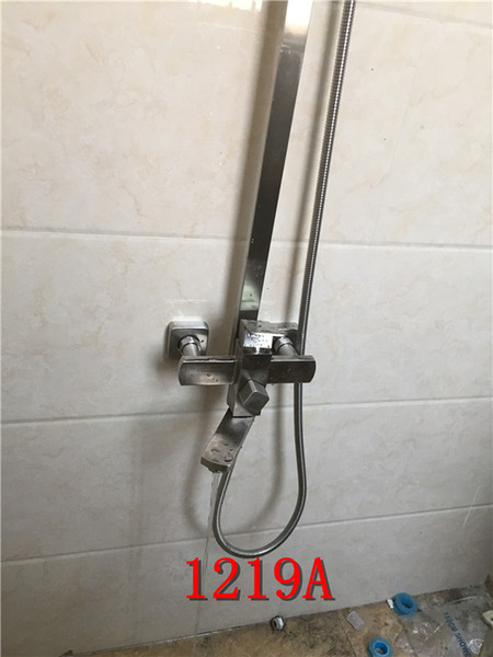 2017 perfect product new models 1219A, pure hand polished stainless steel wire drawing, Spain roll, multifunctional water outlet shower set.