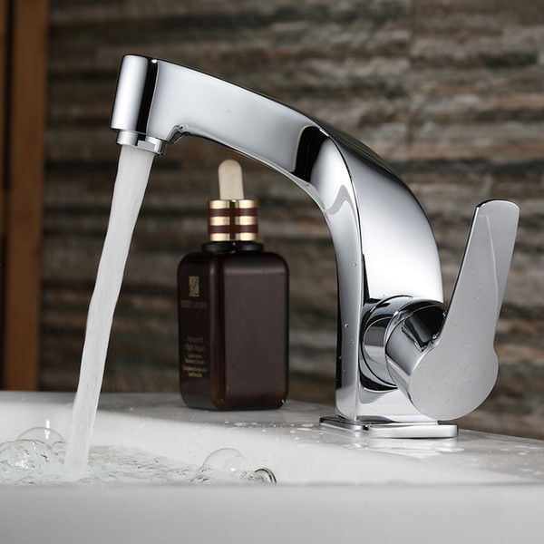 BAKALA Fashionable Tap Bathroom Chromed Mixer Single handle Single hole Surface Mounted Bathroom Sink Faucet