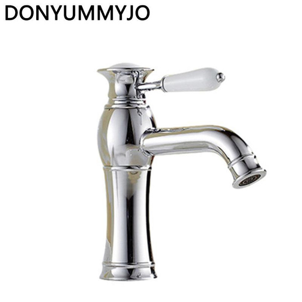 Vintage Gold Counter Top Basin Water Faucet Classic Porcelain Single Handle Sink Basin Hot and Cold Mixer Tap Torneira da Bacia