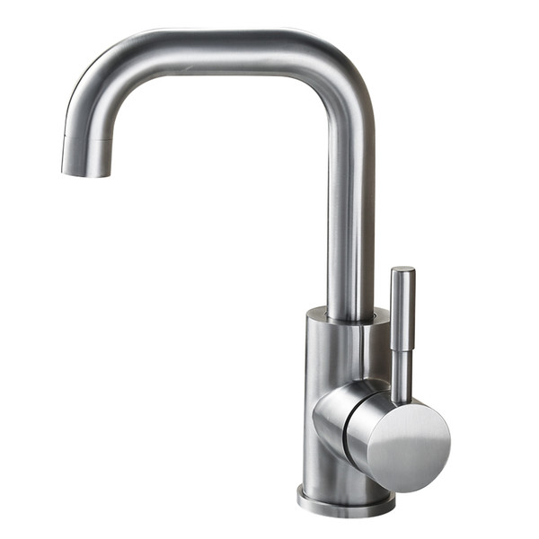 BLH 522 Single Hole Bathroom Basin Faucet Hot & Cold Water Tap High Class Brushed Nickel Deck Mounted