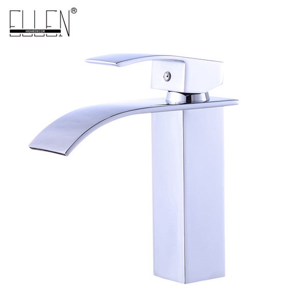 Waterfall faucet in the bathroom for basin sink brass mixer tap modern bathroom faucet