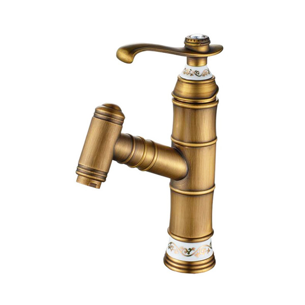 Brass Material Bronze Color Hot & Cold Water of Pull Out Tap