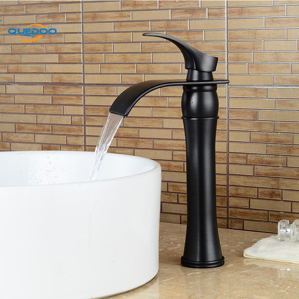 Bath Basin Faucet Brass Oil Rubbed Bronze Finished Faucet Sink Mixer Tap Vanity Hot Cold Water Bathroom Faucets