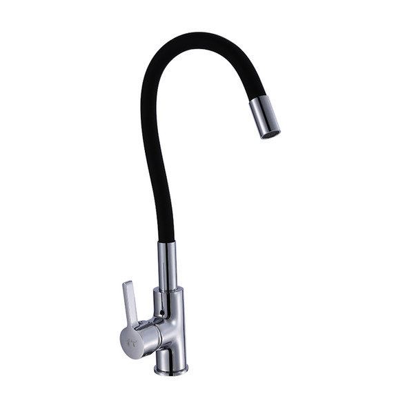 Kitchen Faucet Contemporary Silica Gel Nose Any Direction Bathroom Sink Faucets Wall Mounted Cold And Hot Water Mixer