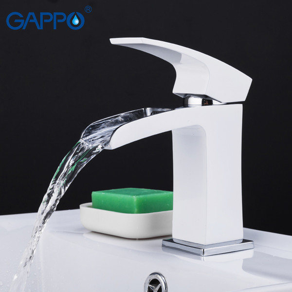 GAPPO Basin Faucet Chrome Waterfall Bathroom Faucet Sink Deck Mounted Mixer Tap Rubinetto Bagno