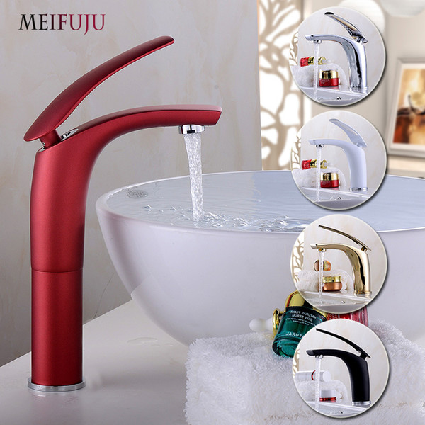 2017 New Basin Faucet Water Tap Bathroom Faucet Solid Brass Chrome Gold Finish Single Handle Hot And Cold Water Sink Tap Mixer