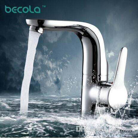 Wholesale- Hot sale BECOLA modern Creative bathroom sink faucet hot &cold water torneira banheiro F-6136