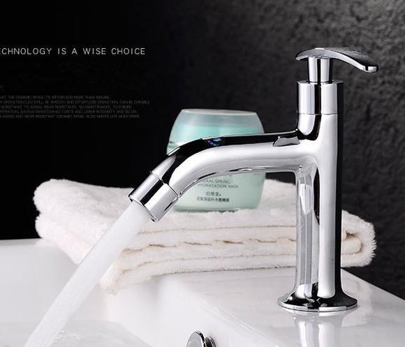 High Quality A Grade Environmentally Friendly Copper Washbasin Single Cold Water Faucet DZ394