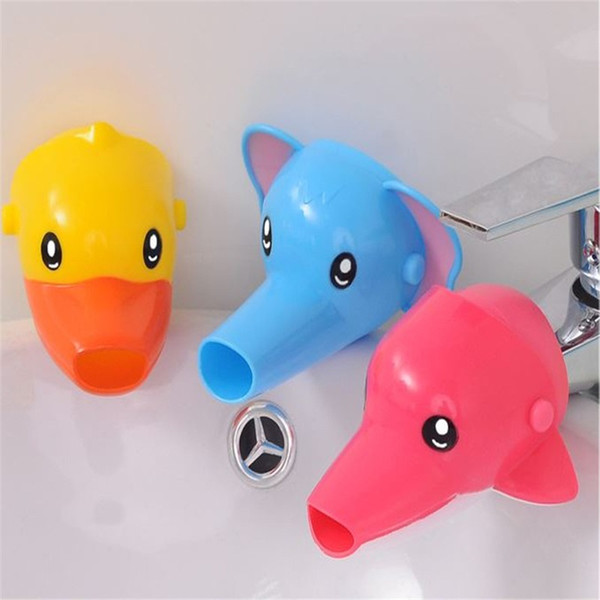 Baby Wash Hands Auxiliary Device Cartoon Elephant Duck Children Faucet Extender Animal Modelling Bathroom Sink Faucets 3 55bs Ww