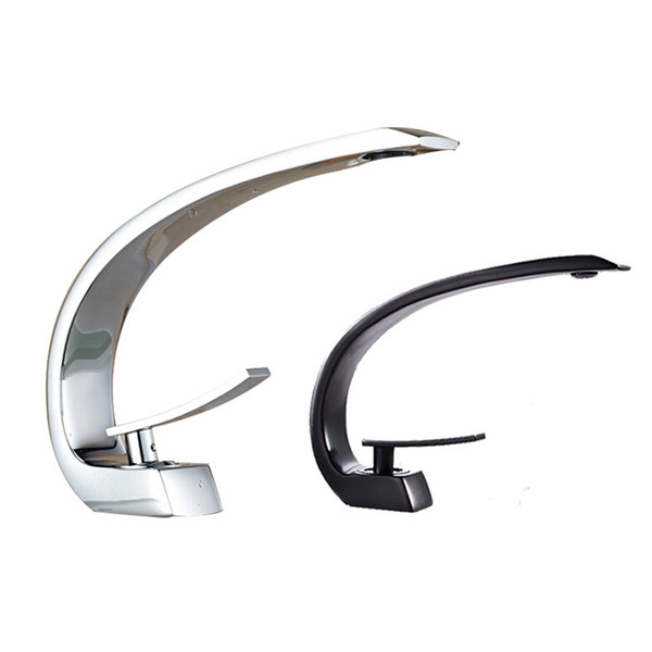 Brass Bathroom Sink Basin Faucet Bright Chrome Deck Mount Washing Basin Mixer Water taps Torneira Para Banheiro
