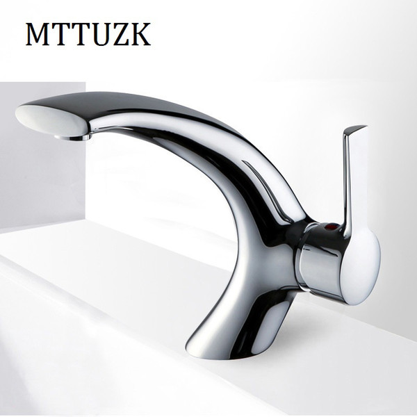 MTTUZK Free shipping modern creative washbasin design bathroom faucet mixer hot and cold water taps for basin of bathroom