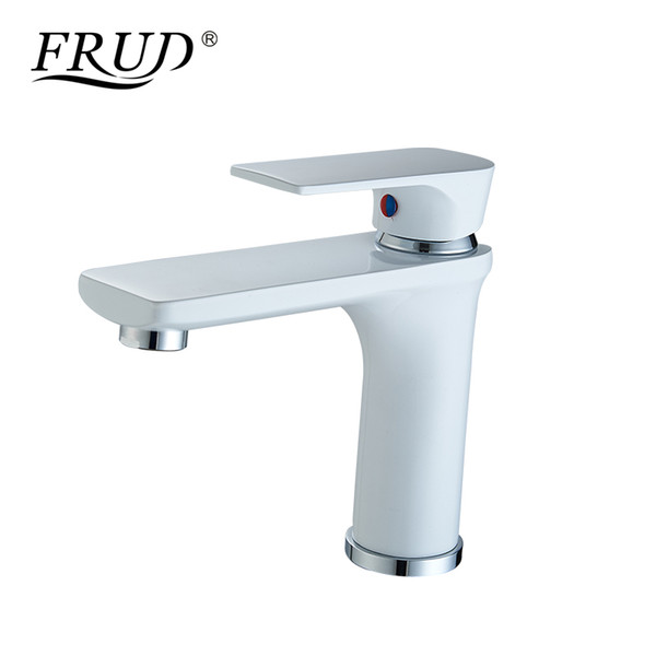 FRUD Household Basin Faucet Bathroom Sink Mixer Tap Brass Tap Water Faucet Single Handle Waterfall Bath Basin Mixer Taps Y10108