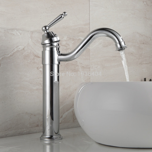 Hot Selling Bathroom Faucet Chrome Finish Brass Basin Sink Faucet Single Handle Bathroom Mixer Taps 1178C