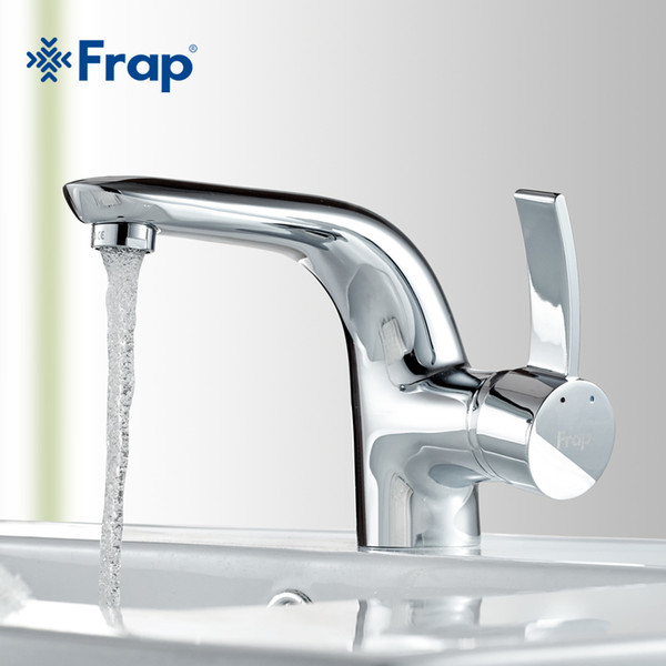 Frap Mixer White Faucets Home Bathroom Faucet Basin Mixer Tap Cold-Hot Water Taps Brass Chrome Plating Robinet Torneiras F1076