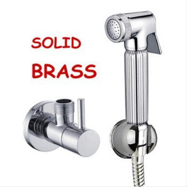 Bathroom shower faucet bidet portable bathtub shower spray chrome finishing and 1.5m hand hose