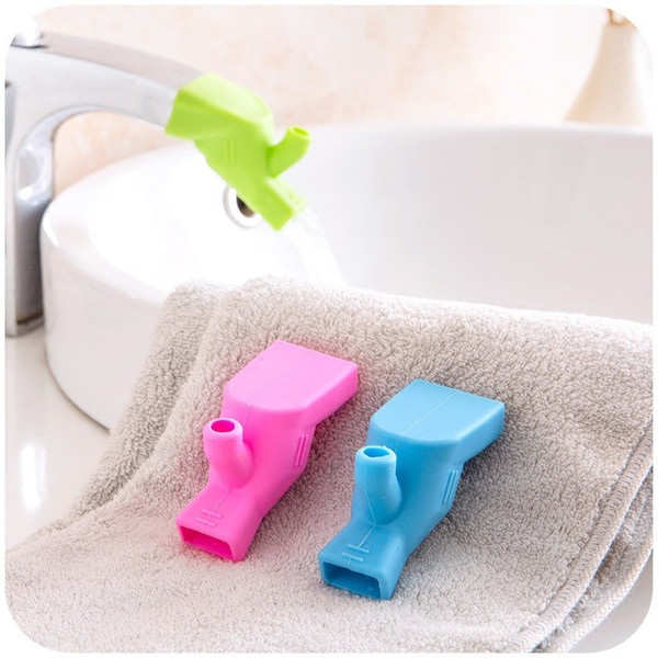 dual purpose high elastic silicone gel water tap extension tooth wash room sink washing device Water Faucet Extending Tool