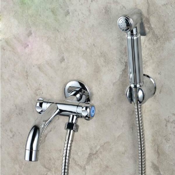 Wholesale And Retail Wall Mounted Chrome Bathroom Clearing Faucet Toilet Sprayer Mop Faucet For Cold Faucet Tap