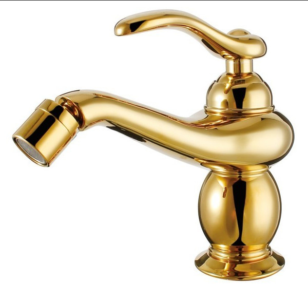 Singe hole /handle bathroom bidet faucet mixer tap Gold Or Rose gold clour deck mounted