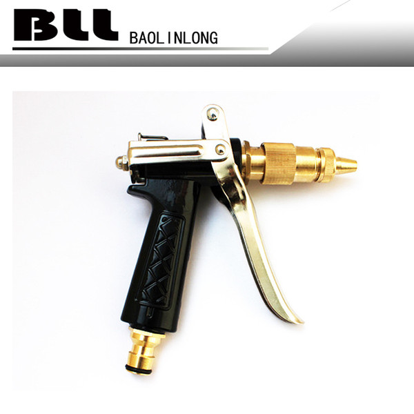 BLL Multi Function Brass Adjustable Copper Hose Spray Nozzle Gun Garden Hose Water Pressure Guns For Garden Watering Cars Vehicles Washing