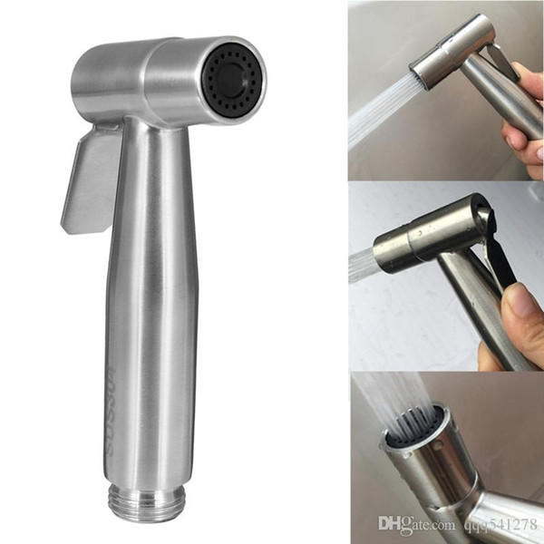 Free Shipping Stainless Steel Hand Held Toilet Bidet Sprayer Bathroom Shower Head