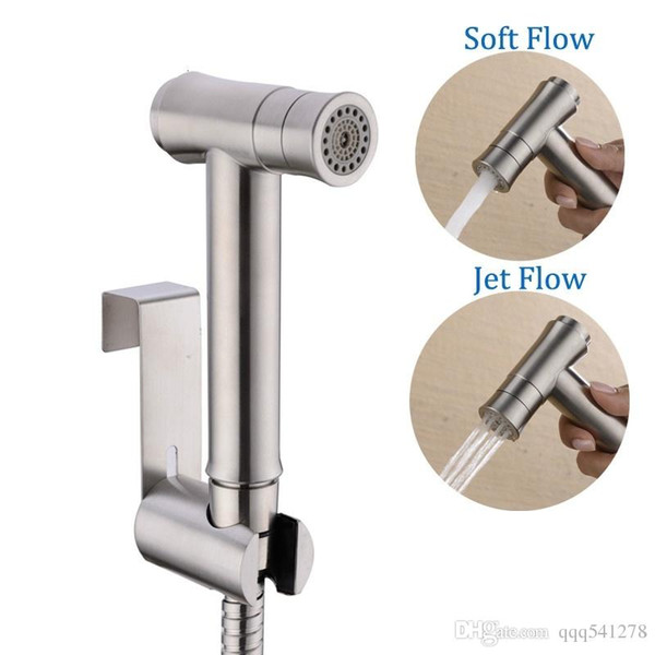 Toilet Sprayer Shower Set 2 Mode Bidet Toliet HandHeld Bidet Spray Portable Shattaf Bidet Faucet 304 Stainless Steel