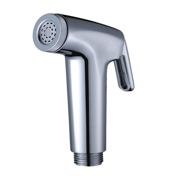 Bathroom Toilet ABS Bidet Single Head Sprayer Hand Held Chrome Douche Shattaf Diaper Washing Spray Shower Nozzle G1/2