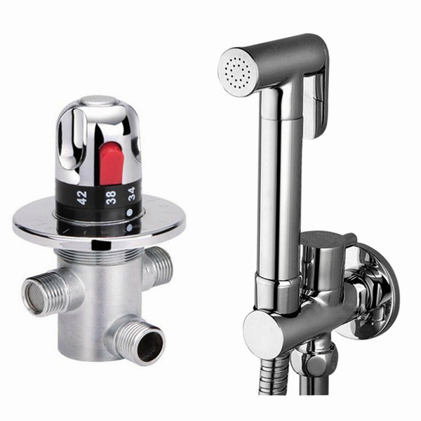 brass copper brand new copper bidet thermostatic valve Sprayer bidet Shower spray bathroom toilet bidet faucet wate tap shower sprayer BD288