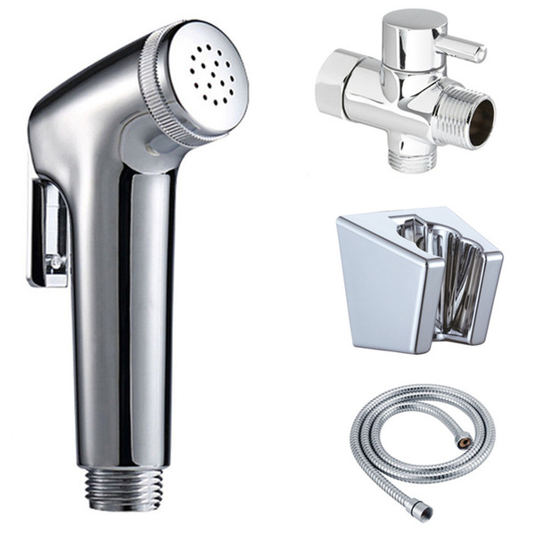 Bathroom Toliet Shattaf Bidet Hygience Shower Douche Kit Spray Diaper Sprayer + Hose And Holder + 7/8