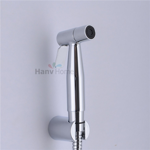 Stainless Steel Toilet Bathroom Hand Held Douche Kit Bidet Sprayer Set Shower Head Shattaf Jet & Holder & Hose