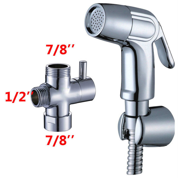 Free Shipping Chrome Bidet spray gun Toilet flusher G7/8