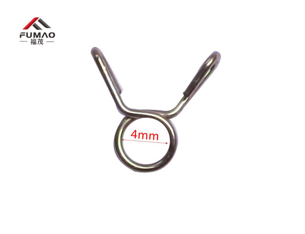 Custom 30Pcs 4mm Fuel Line Hose Tubing Spring Clips Clamps Assortment Kit for Motorcycle Scooter ATV