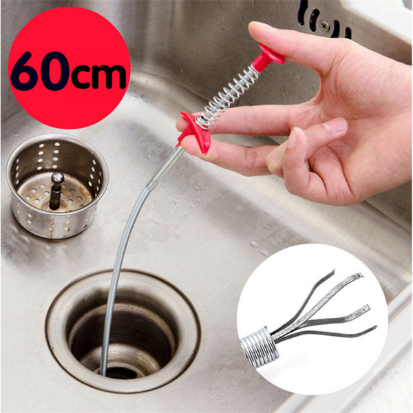 Kitchen Through Sewer Dredge Organ Spring The Conduit Dredge Tool Household Hair Hair Clear Organ 60cm