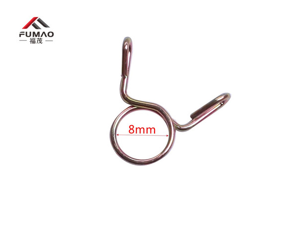 Custom 30Pcs 8mm Fuel Line Hose Tubing Spring Clips Clamps Assortment Kit for Motorcycle Scooter ATV