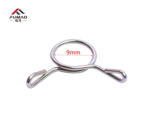 Custom 30Pcs 9mm Fuel Line Hose Tubing Spring Clips Clamps Assortment Kit for Motorcycle Scooter ATV