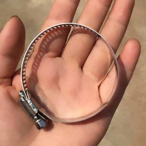 6pcs Stainless Steel Adjustable Drive Hose Clamp Fuel Line Worm Size Clip Multi Size Hoop Hose Clamp Hot Sale Fastener Screw Worm Drive